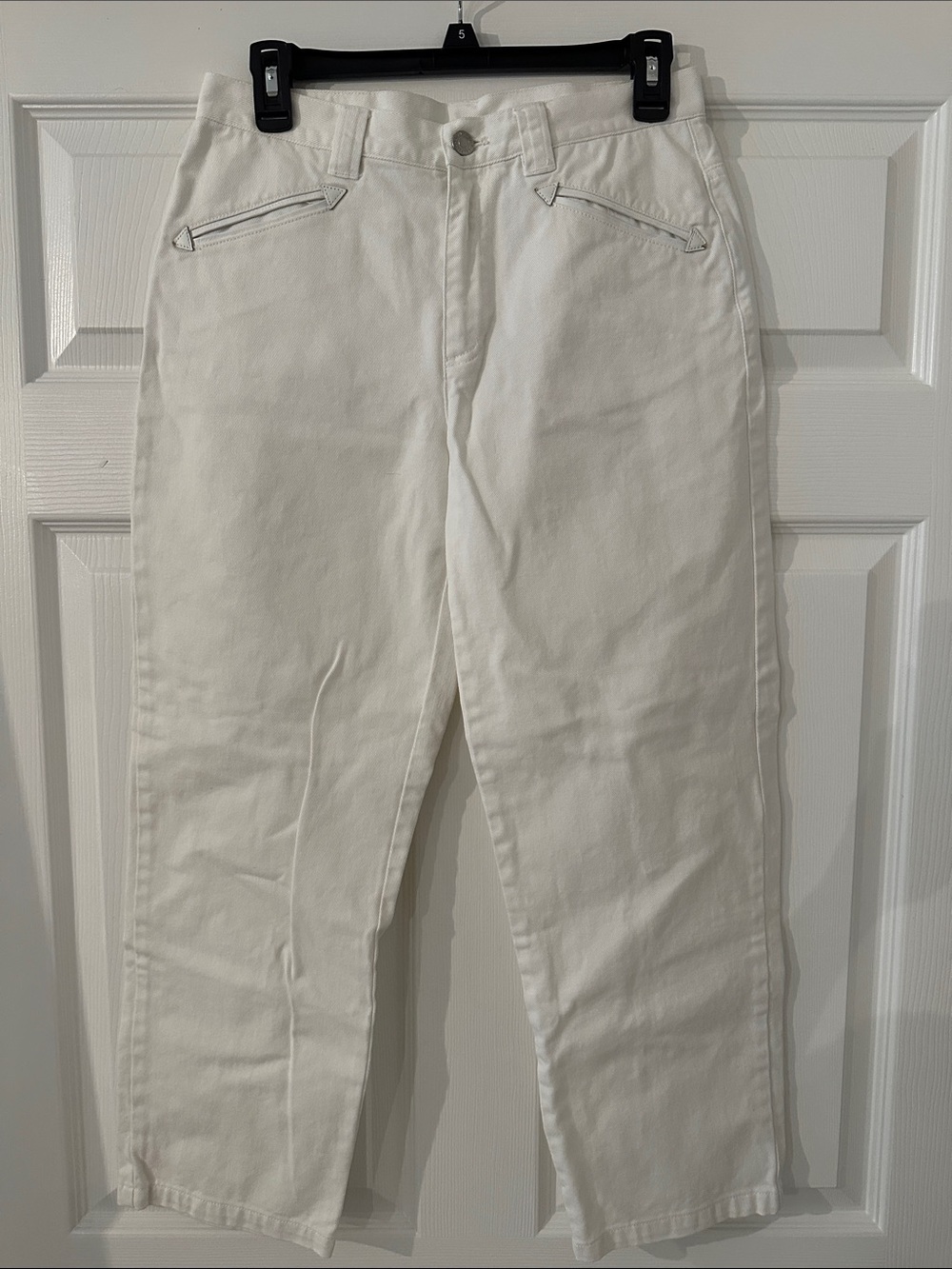 Ralph Lauren White Straight-Leg Jeans
